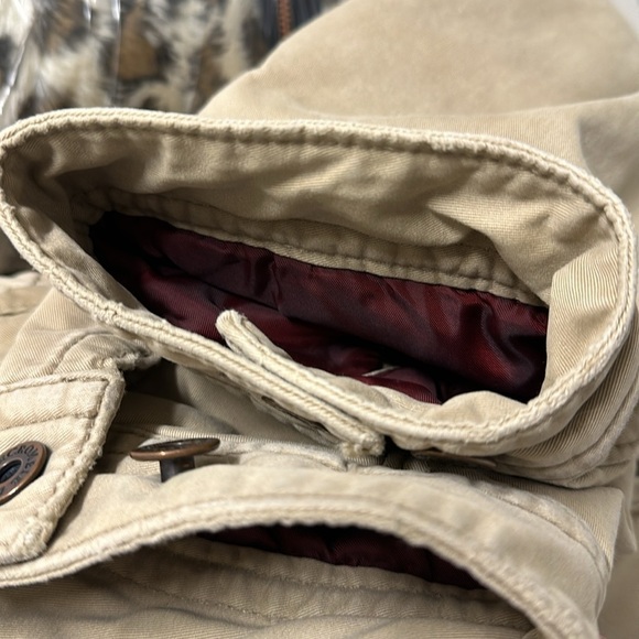 ABERCROMBIE & FITCH Men’s Distressed Vintage Tweed Jacket Medium Military Field - Picture 14 of 14